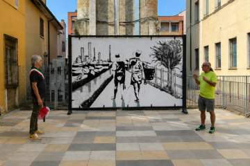 Inaugurazione dell’opera artistica di Marco Peretto “Cammino verso il futuro”